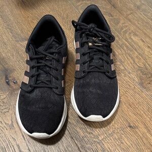 Adidas Women’s Black and Tan Sneakers